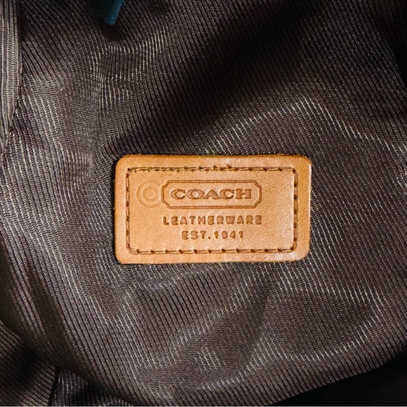 Vintage Brown Signature Coach Bucket Hat With Leather Band Size M/L - Picture 4 of 9